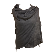 Load image into Gallery viewer, Plain Denim blue Pashmina Style Scarf