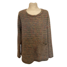 Load image into Gallery viewer, Beige Fleck tops/jumper with one pocket. (A171)