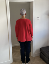 Load image into Gallery viewer, Amy Big Round Neck Jumper - Red | One Size (UK 14-20)