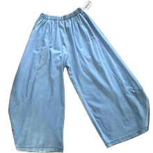 Load image into Gallery viewer, Susan Light Denim Ballon Baggy Trousers | Elastic Waist UK 13–18