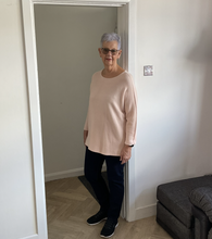Load image into Gallery viewer, Amy Big Round Neck Jumper - Baby Pink | One Size (UK 14-20)
