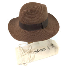 Load image into Gallery viewer, Chocolate Brown Panama Folding Hat