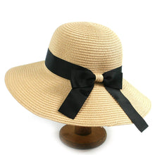 Load image into Gallery viewer, Bow Foldable Sun Hat in Bag (57cm)