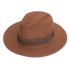 Load image into Gallery viewer, Chocolate Brown Panama Folding Hat