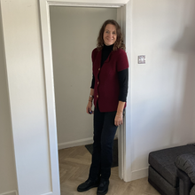 Load image into Gallery viewer, Donna Burgundy 3 button waistcoat a174