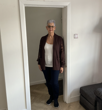 Load image into Gallery viewer, Melissa Lace Arm Cardigan - Brown | One Size (UK 14-22)