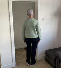 Load image into Gallery viewer, Rebecca Multi Coloured Button Cardigan - Sage Green | One Size (UK 12-18)