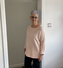 Load image into Gallery viewer, Amy Big Round Neck Jumper - Baby Pink | One Size (UK 14-20)