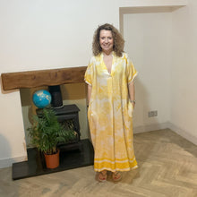 Load image into Gallery viewer, Yellow animal design floaty dress with pockets (A172)
