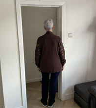 Load image into Gallery viewer, Melissa Lace Arm Cardigan - Brown | One Size (UK 14-22)