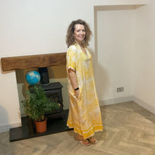 Load image into Gallery viewer, Yellow animal design floaty dress with pockets (A172)
