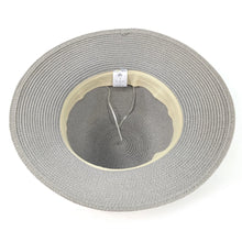 Load image into Gallery viewer, Rope & Lace Band Cloche Foldable Hat (57cm) - Grey