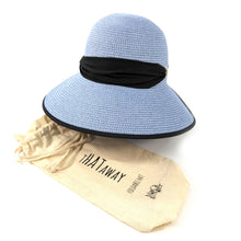 Load image into Gallery viewer, Elegant Denim Blue Open-Back Sun Hat for Women (57cm)