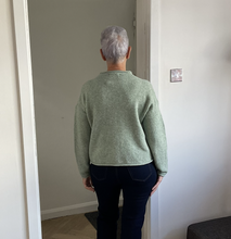 Load image into Gallery viewer, Rebecca Multi Coloured Button Cardigan - Sage Green | One Size (UK 12-18)