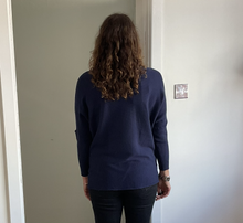 Load image into Gallery viewer, Laura Shining Rays Jumper - Navy | One Size (UK 12-16)