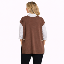 Load image into Gallery viewer, Brown Super Soft Tank Top – One Size (Fits UK 12–20) | Sleeveless Stretch Vest | Lightweight Everyday Basic | Pamper Yourself Now A183