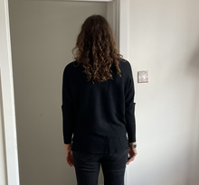 Load image into Gallery viewer, Deborah 4 Star Ribbed Jumper - Black | One Size (UK 12-16)
