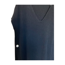 Load image into Gallery viewer, Black Super Soft Tank Top – One Size (Fits UK 12–20) | Sleeveless Stretch Vest | Lightweight Everyday Basic | Pamper Yourself Now A183
