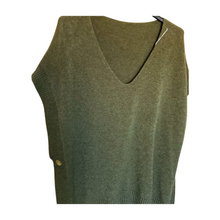 Load image into Gallery viewer, Khaki green Super Soft Tank Top – One Size (Fits UK 12–20) | Sleeveless Stretch Vest | Lightweight Everyday Basic | Pamper Yourself Now A183