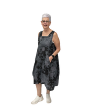 Load image into Gallery viewer, Kimberly Floral Long Empire Line Linen Dress | One Size (UK 12-18)