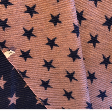 Load image into Gallery viewer, Navy with pink small star blanket scarf