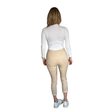 Load image into Gallery viewer, Ladies Italian Beige Magic Pants trousers