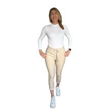 Load image into Gallery viewer, Ladies Italian Beige Magic Pants trousers