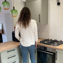 Load image into Gallery viewer, Super Soft Cream Italian Plain Jumper – One Size (12–16) A176