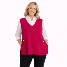 Load image into Gallery viewer, Fuchsia pink Super Soft Tank Top – One Size (Fits UK 12–20) | Sleeveless Stretch Vest | Lightweight Everyday Basic | Pamper Yourself Now A183