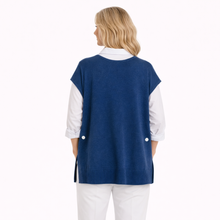 Load image into Gallery viewer, Royal Blue Super Soft Tank Top – One Size (Fits UK 12–20) | Sleeveless Stretch Vest | Lightweight Everyday Basic | Pamper Yourself Now A183