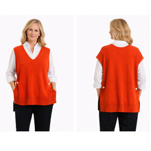 Load image into Gallery viewer, Bright Orange Super Soft Tank Top – One Size (Fits UK 12–20) | Sleeveless Stretch Vest | Lightweight Everyday Basic | Pamper Yourself Now A183