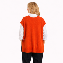 Load image into Gallery viewer, Bright Orange Super Soft Tank Top – One Size (Fits UK 12–20) | Sleeveless Stretch Vest | Lightweight Everyday Basic | Pamper Yourself Now A183