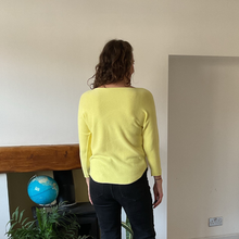 Load image into Gallery viewer, Super Soft Round neck Yellow Italian Plain Jumper – One Size (12–16) A185