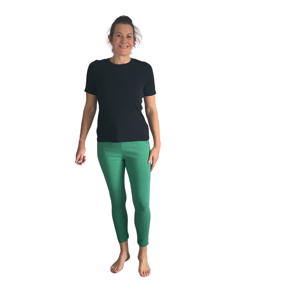 Ladies Italian Apple Green Magic Pants/ Trousers