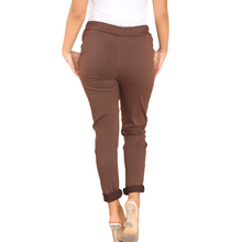Load image into Gallery viewer, Ladies Italian brown Magic Pants/trousers