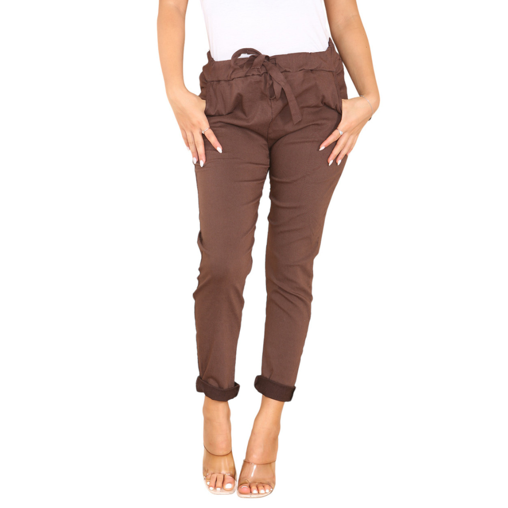 Ladies Italian brown Magic Pants/trousers