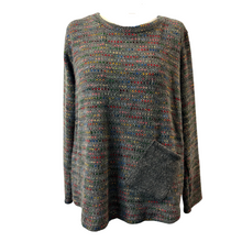 Load image into Gallery viewer, Grey Fleck tops/jumper with one pocket.
