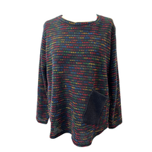 Load image into Gallery viewer, Navy Fleck tops/jumper with one pocket.(A171)