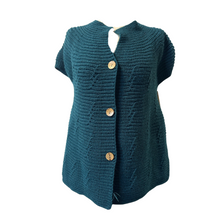 Load image into Gallery viewer, Teal 3 button waistcoat a174
