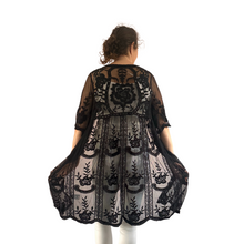 Load image into Gallery viewer, Women black Lace Sheer Cardigan/Jacket (A165)