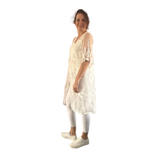 Load image into Gallery viewer, Women white Lace Sheer Cardigan/Jacket (A164)