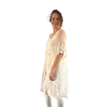 Load image into Gallery viewer, Women white Lace Sheer Cardigan/Jacket (A164)