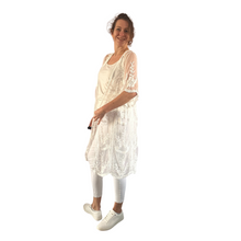 Load image into Gallery viewer, Women white Lace Sheer Cardigan/Jacket (A164)