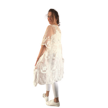 Load image into Gallery viewer, Women white Lace Sheer Cardigan/Jacket (A164)