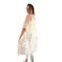 Load image into Gallery viewer, Women white Lace Sheer Cardigan/Jacket (A164)