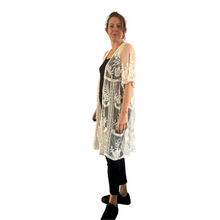 Load image into Gallery viewer, Women white Lace Sheer Cardigan/Jacket (A164)