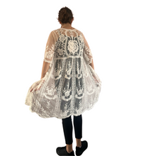 Load image into Gallery viewer, Women white Lace Sheer Cardigan/Jacket (A164)