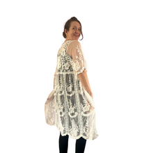 Load image into Gallery viewer, Women white Lace Sheer Cardigan/Jacket (A164)