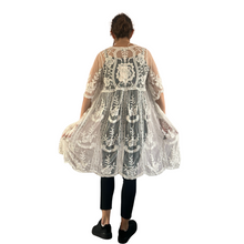 Load image into Gallery viewer, Women white Lace Sheer Cardigan/Jacket (A164)