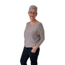 Load image into Gallery viewer, Ladies Plain Beige round neck Jumper (A170)